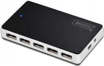 Digitus DA-70229 10 PORT 2.0 SİYAH USB ÇOKLAYICI