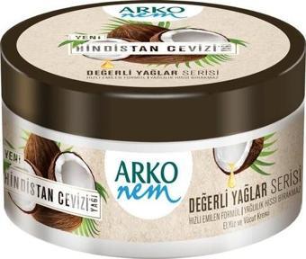 Arko Nem Değerli Yağlar Hindistan Cevizi Yağlı Krem 250 ml