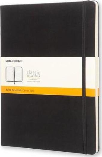 Moleskine Klasik XL Boy Sert Kapak Çizgili Defter Siyah