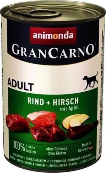 Animonda Gran Carno Sığır Etli Elma Yetişkin Köpek Maması Konserve 400Gr