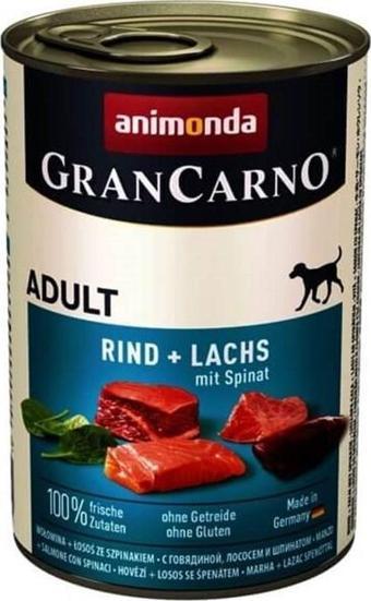 Animonda Gran Carno Sığır Etli Ispanak Yetişkin Köpek Maması Konserve 400Gr