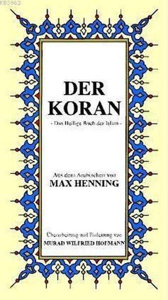 Der Koran ( Arapça-Almanca) Küçük Boy - Max Henning - Çağrı Yayınları