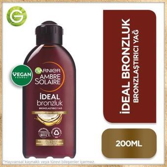 Garnier Ambre Solaire Ideal Bronzluk Bronzlaştırıcı Yağ 200 ml