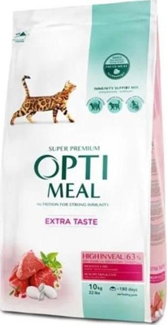 OptiMeal Extra Taste Seçiçi Kediler için Dana Etli Yetişkin Kedi Maması 1,5 Kg