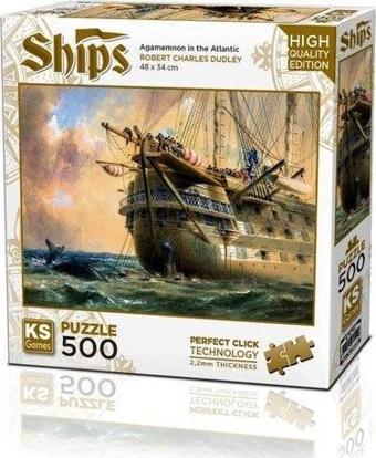 Ks Games Puzzle 500 Parça HMS Agamemnon in Atlantik