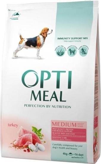 OptiMeal Hindi Etli Orta Irk Yetişkin Köpek Maması 4 Kg