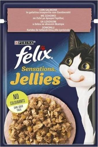 Purina Felix Somonlu ve Karidesli Yaş Kedi Maması 85 Gr x 26