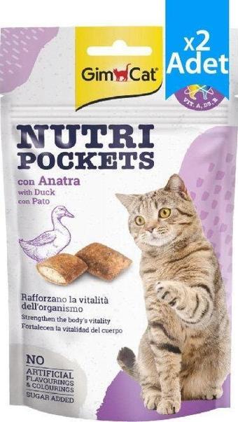 Gimcat Nutripockets Ördekli Kedi Ödülü 60 Gr x 2 Adet