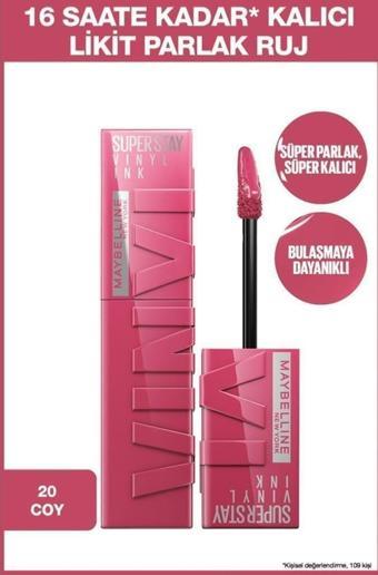 Maybelline New York Super Stay Vinyl 20 Coy