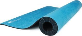 Rebuwo Kaydırmaz 5mm Süet Çocuk Doğal Kauçuk Yoga Mat Pilates Matı Açık Mavi 136 X 62 Cm