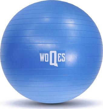 Woqes 65cm Pilates Topu Yüksek Kalite Pvc Şişirme Pompası Hediyeli