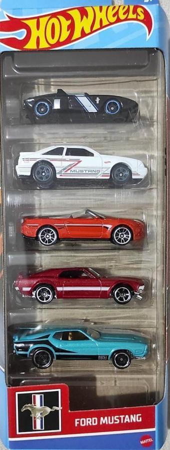 1806 Hot Wheels Beşli Araba Seti FORD MUSTANG HFV92