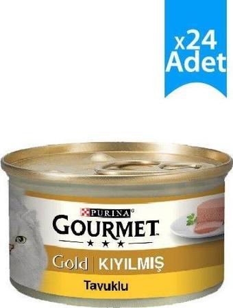 Gourmet Gold Kıyılmış Tavuklu Kedi Konservesi 85 gr x 24 Adet