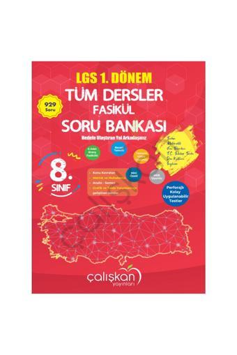 Çalışkan Yayınları 8. Sınıf Tümdersler 1.Dönem Soru Bankası - Çalışkan Yayınları