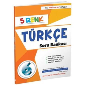 5 Renk Yayınları 6. Sınıf Türkçe Soru Bankası - 5 Renk Yayınları