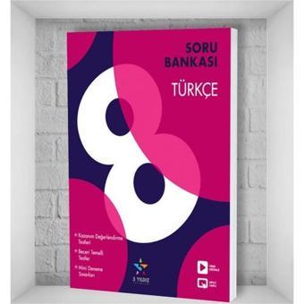 5 Yıldız Yayınları 8. Sınıf Türkçe Soru Bankası - 5 Yıldız Yayınları