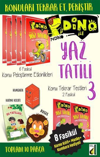 Damla Yayınları 3. Sınıf Dino İle Yaz Tatil Kitabı - Damla Yayınevi