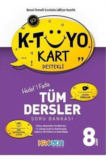 Katyon Yayınları 8. Sınıf Tüm Dersler Soru Bankası K-Tüyo Kart Destekli - Katyon Yayınları