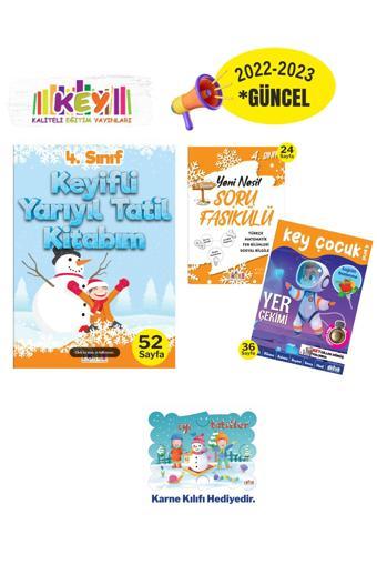 Kaliteli Eğitim Yayınları 4. Sınıf Kış Tatil Keyifli Tatiller 3Kitap - Key Yayınları