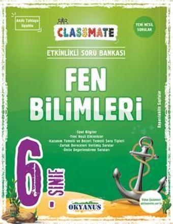 Okyanus Yayınları 6. Sınıf Fen Bilimleri Classmate Soru Bankası 