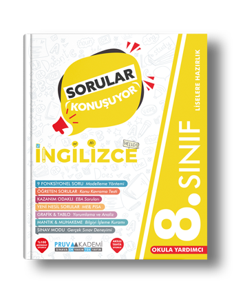 Pruva Yayınları 8. Sınıf İngilizce Sorular Konuşuyor  - Pruva Yayınları
