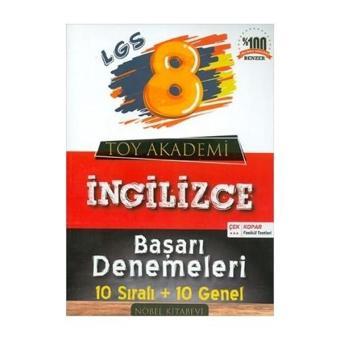 Toy Akademi Yayınları 8. Sınıf İngilizce Başarı Denemeleri (10 Sıralı + 10 Genel) - Toy Akademi Yayınları