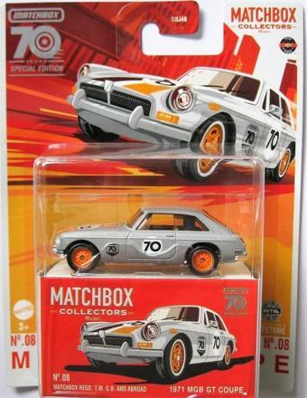 Matchbox Koleksiyon Araçları 70. Yıl Özel Seri GBJ48 - HLJ66 1971 MGB GT COUPE