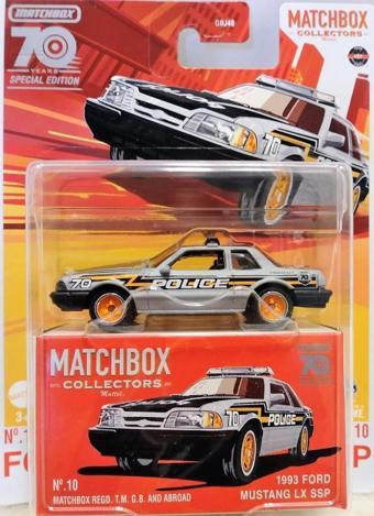 Matchbox Koleksiyon Araçları 70. Yıl Özel Seri GBJ48 - HLJ68  1993 FORD MUSTANG LX SSP