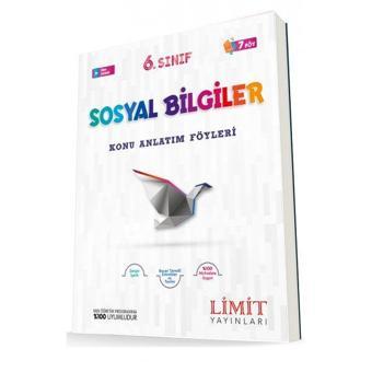 Limit Yayınları 6. Sınıf Sosyal Bilgiler Konu Anlatım Föyleri - Limit Yayınları