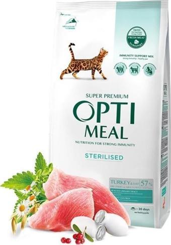 OptiMeal Sterilised Hindi Etli ve Yulaflı Kısırlaştırılmış Kedi Maması 1,5 Kg