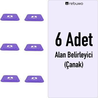 Rebuwo Alan Belirleyici Çanak Antrenman Çanağı 6 Adet