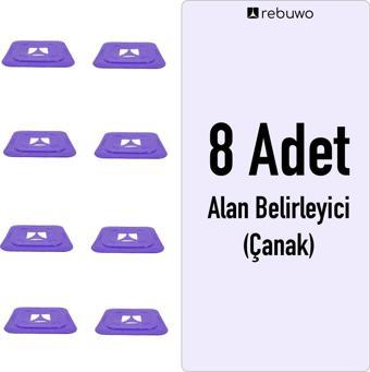 Rebuwo Alan Belirleyici Çanak Antrenman Çanağı 8 Adet