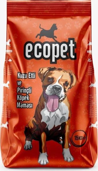 Adak grup Ecopet Kuzu Etli Ve Pirinçli Yetişkin Köpek Maması 15 Kg