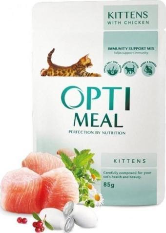 OptiMeal Tavuk Etli Yavru Kedi Konservesi 85 gr