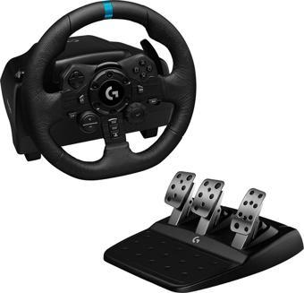 Logitech G G923 PS5, PS4 ve PC ile Uyumlu Yarış Direksiyonu ve Pedalları - Siyah