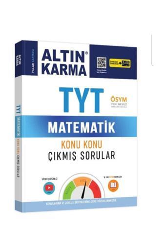 Altın Karma Yayınları Tyt Matematik Konu Konu Çıkmış Sorular - Altın Karma Yayınları