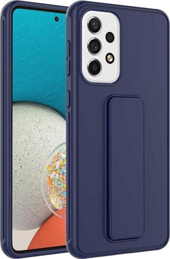 Coverzone Galaxy A32 4g Ile Uyumlu Mat Pürüzsüz Stand Olabilen Kılıf Diaphanous Kapak Lacivert