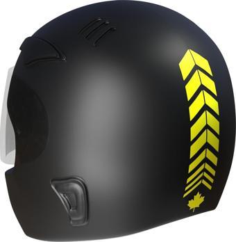 2 Adet Sport Kask, Araba Ayna Floresan Sarı Kask Sticker Çınar Extreme 