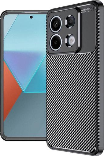 Coverzone Xiaomi Redmi Note 13 Pro ile Uyumlu Silikon Kılıf TPU Negro Silikon Ultra Slim Fit Kılıf