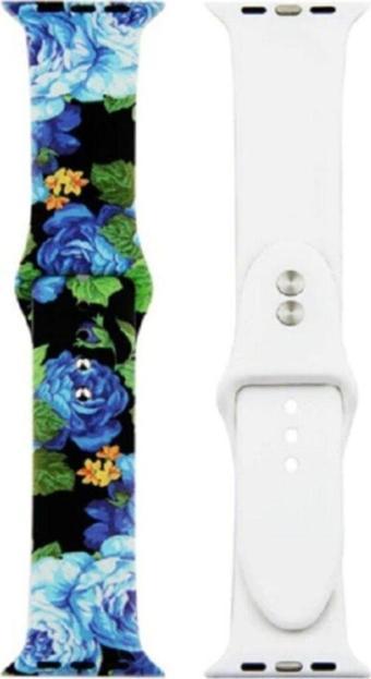 Coverzone Apple Watch 42-44mm Grafiti Desenli Kayış Kordon Grafiti No-22