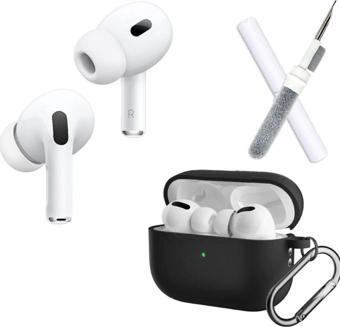 Coverzone Bluetooth Kulaklık 2.Nesil 3.Nesil Kulaklık Kutusu Şarj Kablosu Silikon Kılıf Kulaklık Temizleyici