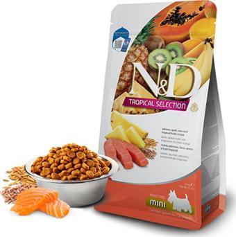 N&D Tropical Selection Somonlu ve Tropikal Meyveli Mini Irk Yetişkin Köpek Maması 5 kg