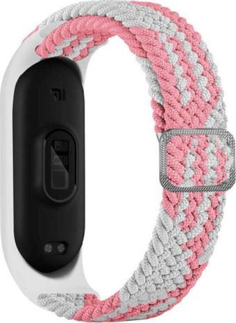 Coverzone Xiaomi Mi Band 6 Uyumlu Mixed Hasır Örme Kordon Kayış Fenjianbai