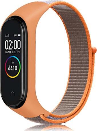 Coverzone Xiaomi Mi Band 6 Uyumlu Saat Kayışı Hasır Örme Kordon Kayış No-26