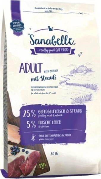 Sanabelle Adult Ostrich Deve Kuşu Etli Yetişkin Kedi Maması 10 Kg