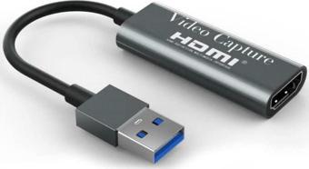 Coverzone 4k Usb 3.0 Capture Video Yakalama Adaptörü Hdmi To Usb 4k 1080p 60fps Akış Konferans/canlı Yayın/oy