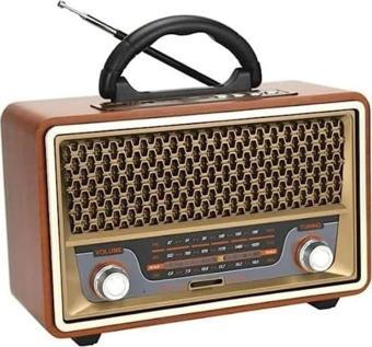 Coverzone Retro Radyo Bluetooth Speaker Ve Hoparlör Kumandalı USB Girişli Klasik Radyo CV-1570BT