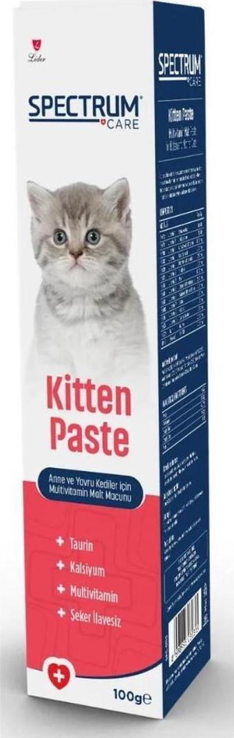 Spectrum Kitten Paste Yavru Kediler için Multivitamin Malt Macunu 100 gr