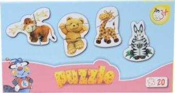 Kırkpabuç Hayvanlar 20 Parça Puzzle