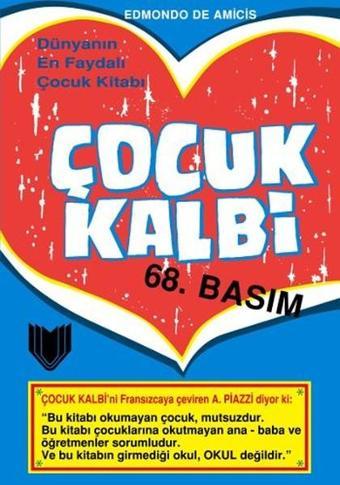 Çocuk Kalbi - Edmondo De Amicis - Yalçın Yayınları